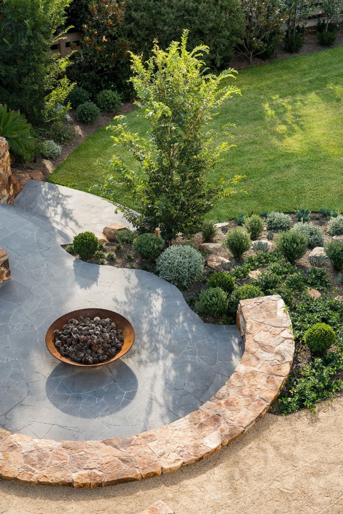 Fire Pit Stone Patio
