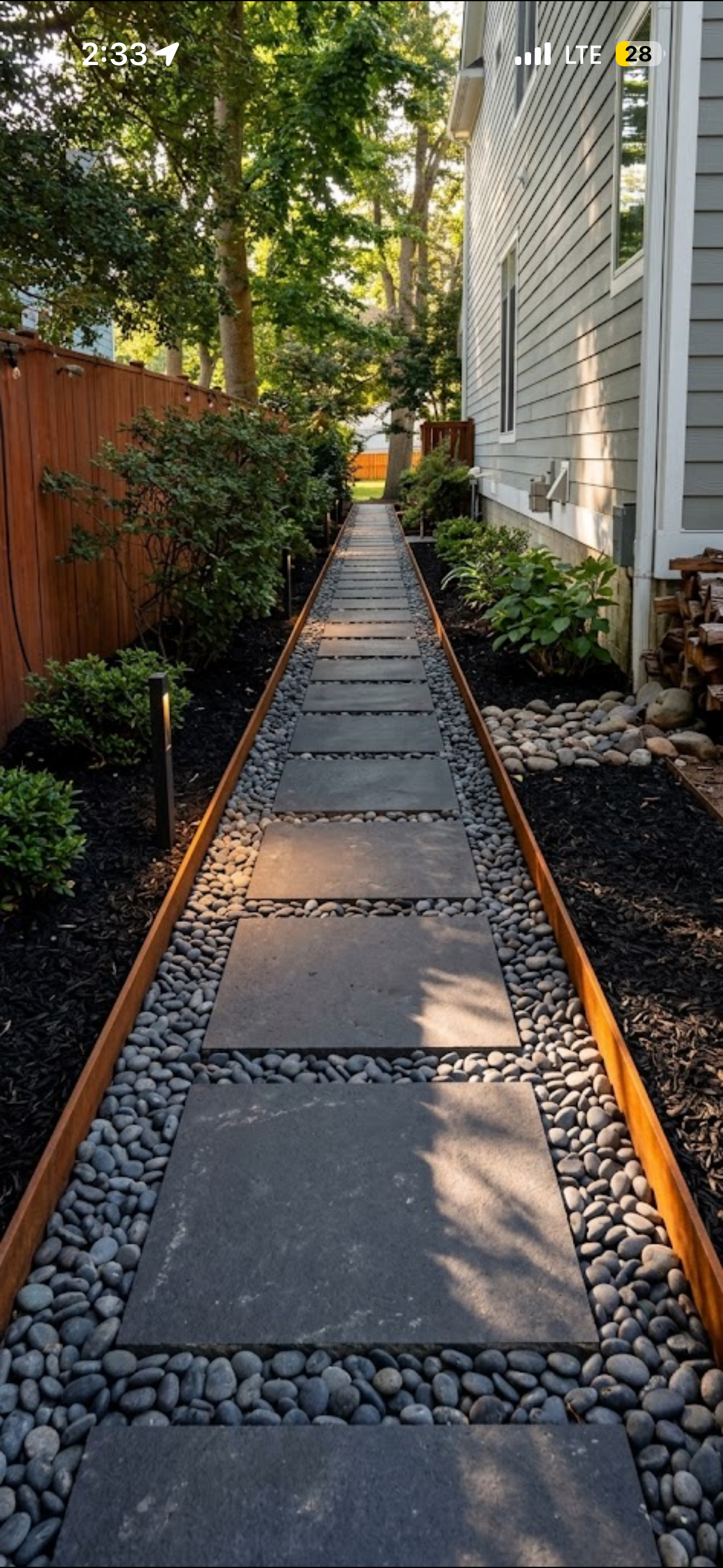 Steel-Edged Slab Walk