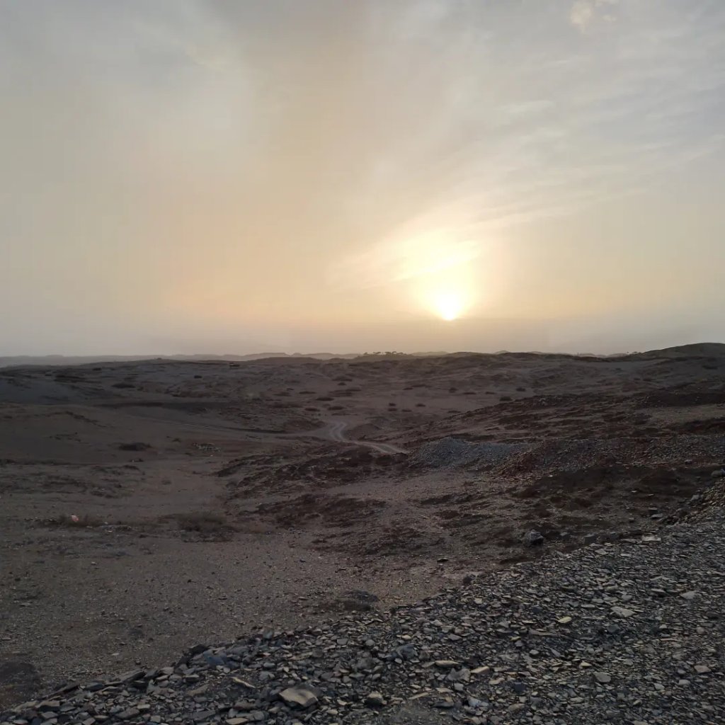 Désert Marocain — Coucher de Soleil