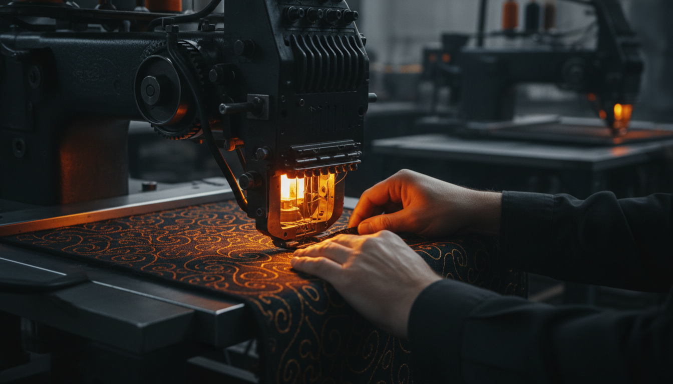 10-needle embroidery machine