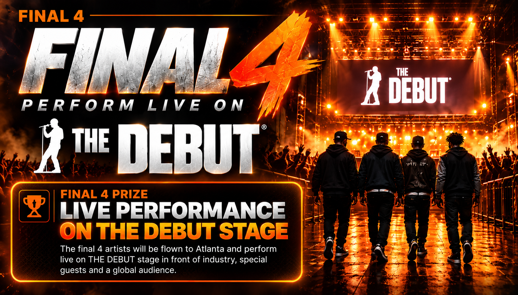 FINAL 4 Prize — Live Performance on THE DEBUT stage for WHOZNEXT Final 4 artists