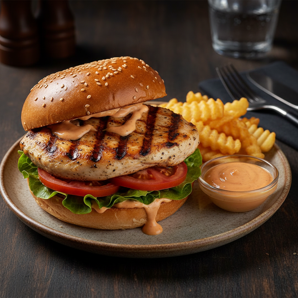 Grilled Chicken Burger