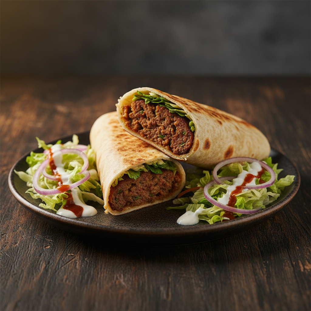 Lamb Seekh Kebab Roll
