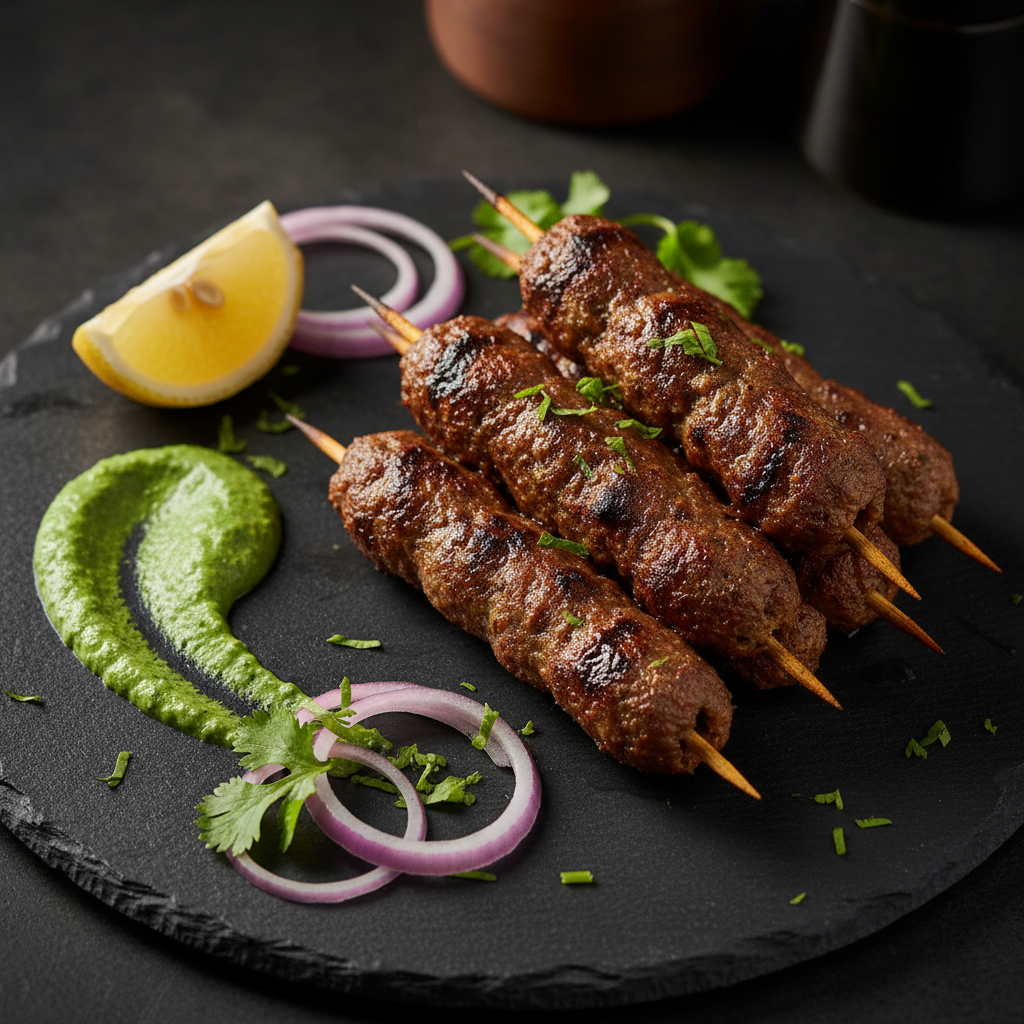 Lamb Seekh Kebab (6 Pieces)