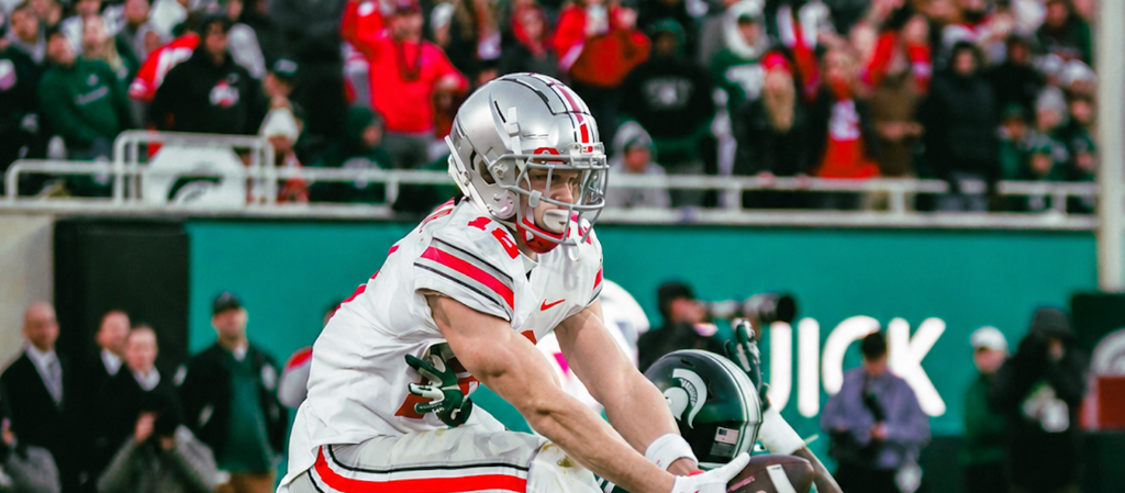 Professional male football player in action