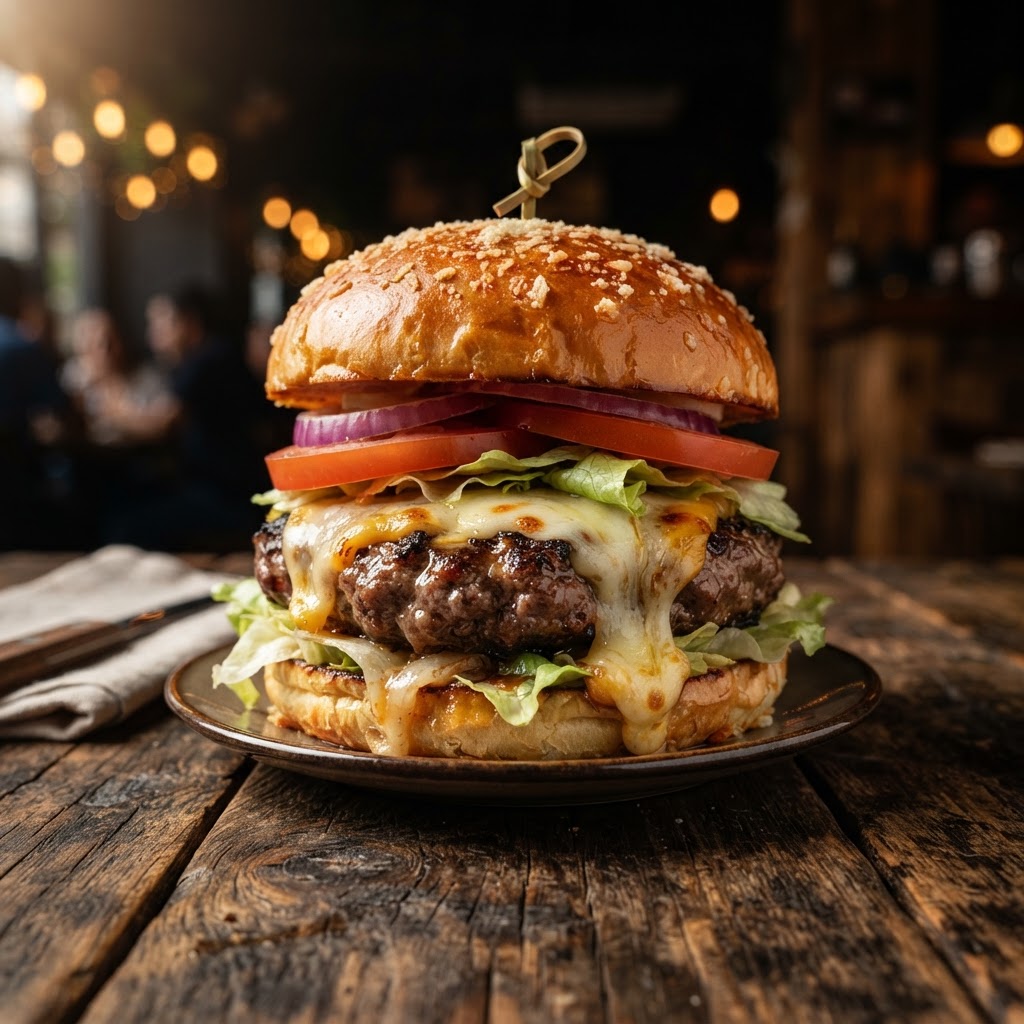 Hamburguesa 3 Quesos