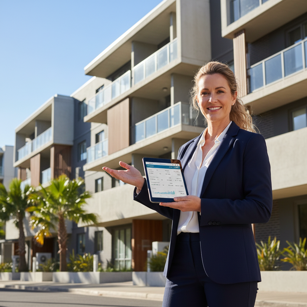 Property manager overseeing portfolio