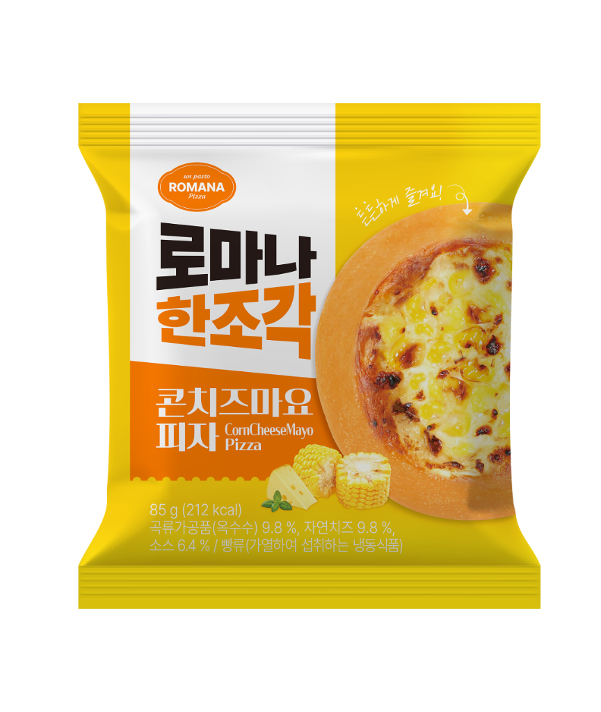 로마나 한조각 콘치즈마요 피자
