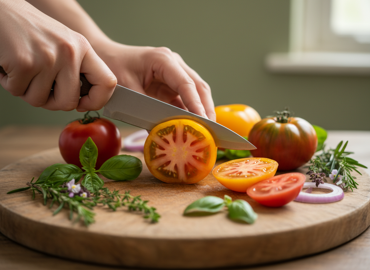 Fresh locally sourced ingredients being prepared