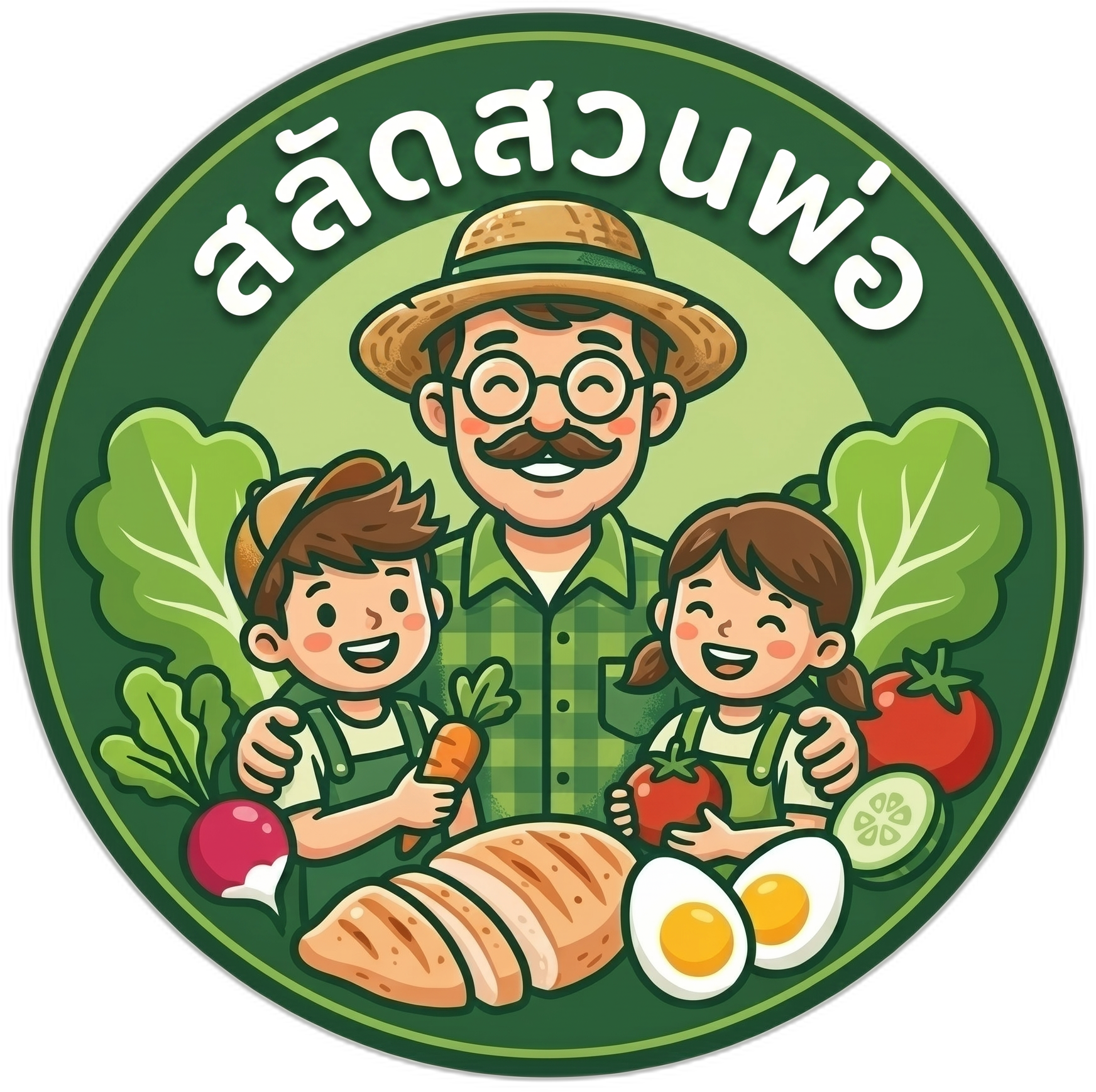 โลโก้สลัดสวนพ่อ