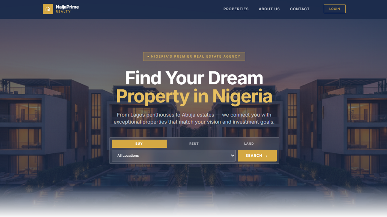 Real Estate Website Master Template template preview