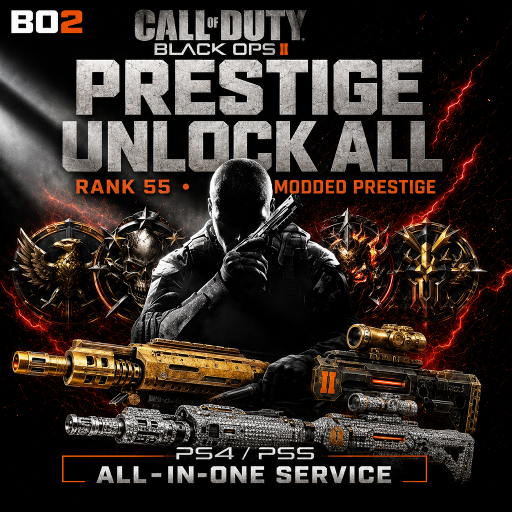 Call of Duty: Black Ops II Prestige Unlock All service for PS4 and PS5