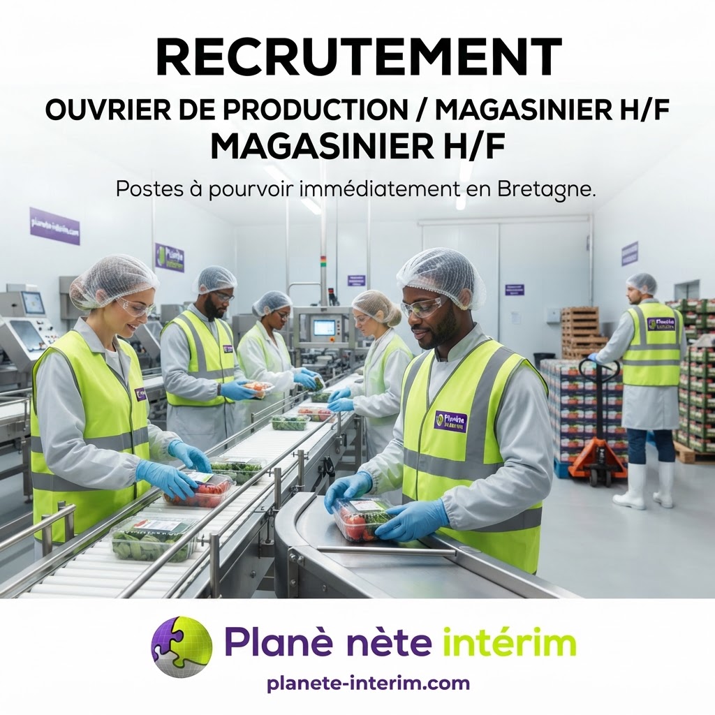 OUVRIER DE PRODUCTION/ MAGASINIER H/F