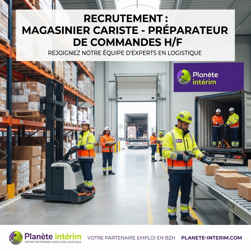 MAGASINIER CARISTE-PREPARATEUR DE COMMANDES H/F
