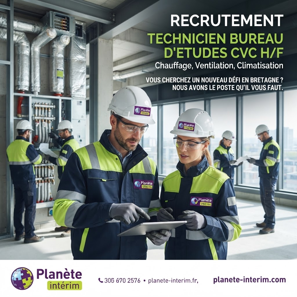 TECHNICIEN BUREAU D'ETUDES CVC H/F