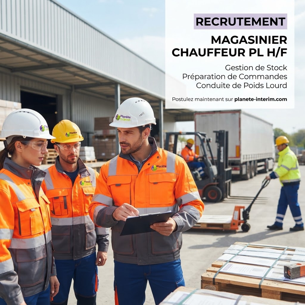 MAGASINIER CHAUFFEUR PL H/F