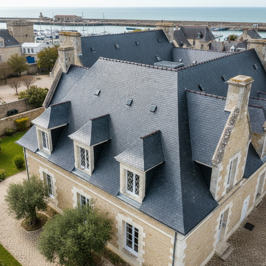 Couverture ardoise à La Rochelle