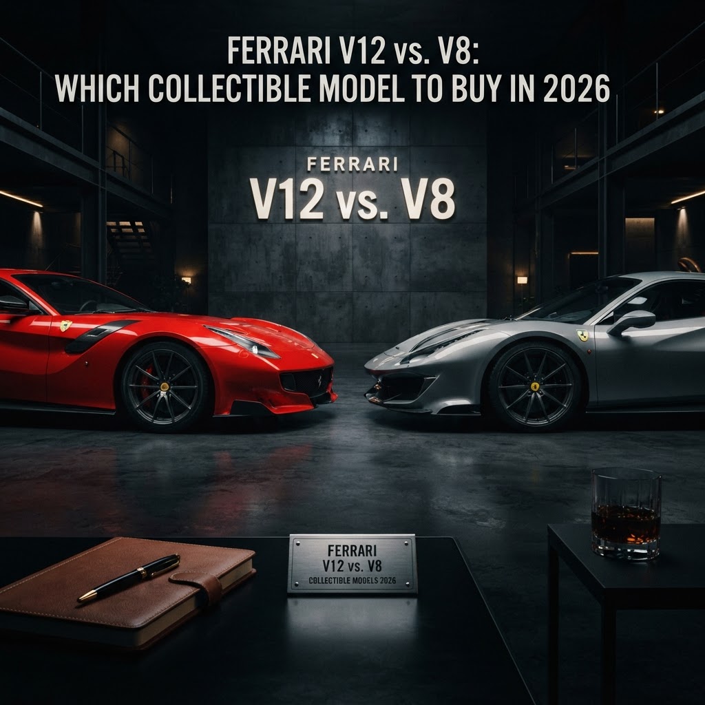 Confronto tra motorizzazione V12 e V8 su una Ferrari da collezione
