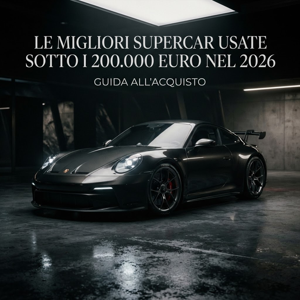 Una selezione di supercar iconiche in un garage di lusso