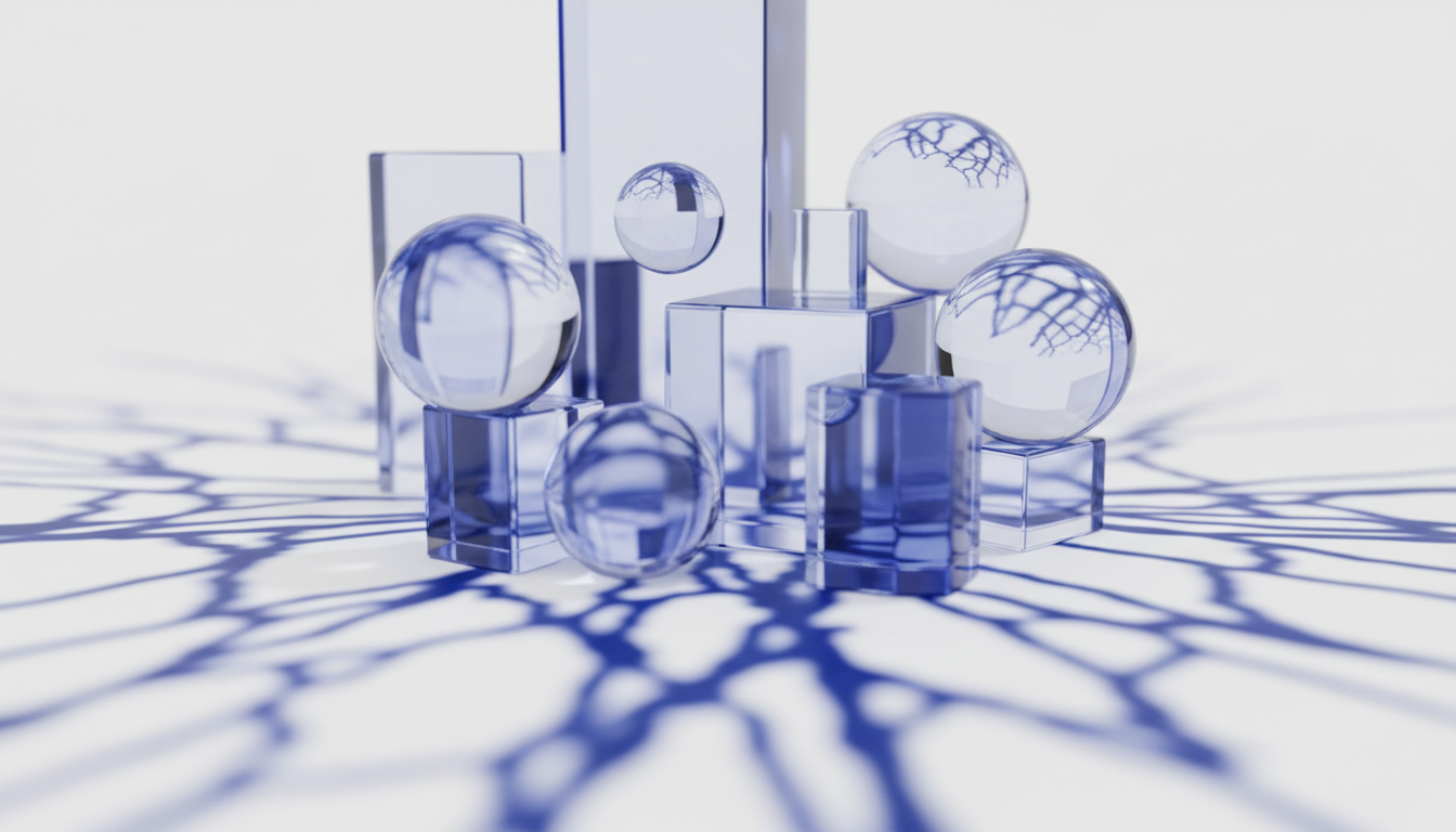 Abstract glass prisms