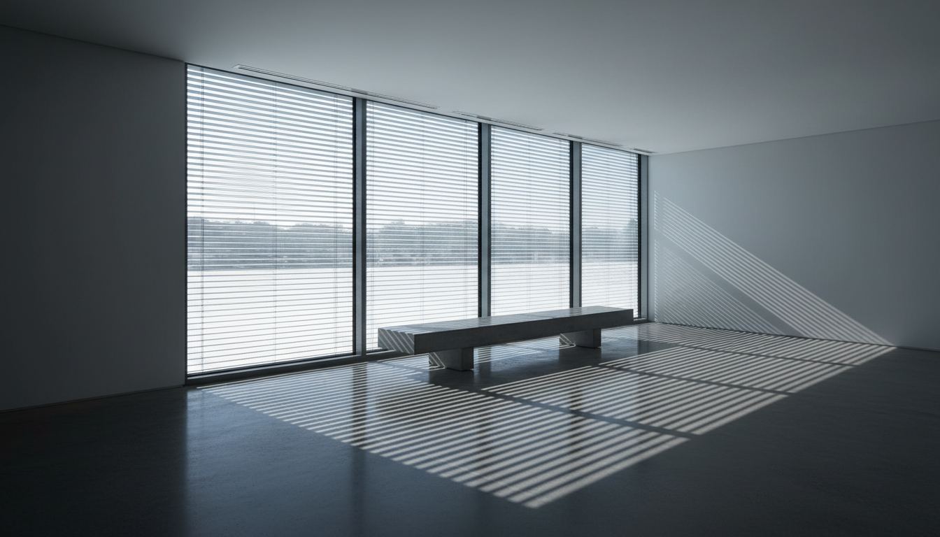 Interni architettonici con giochi di luce e ombra