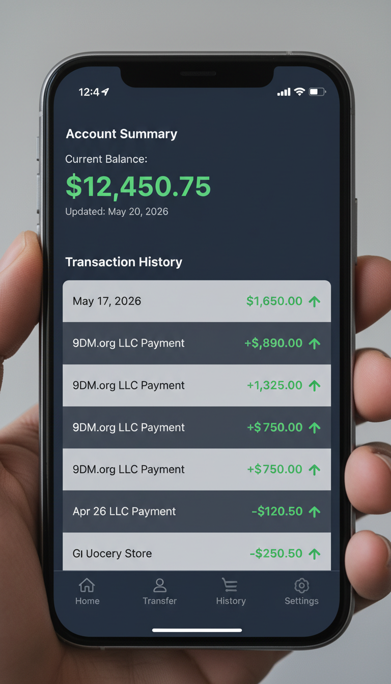 9DM.org LLC Payment deposit proof - Marcus D.