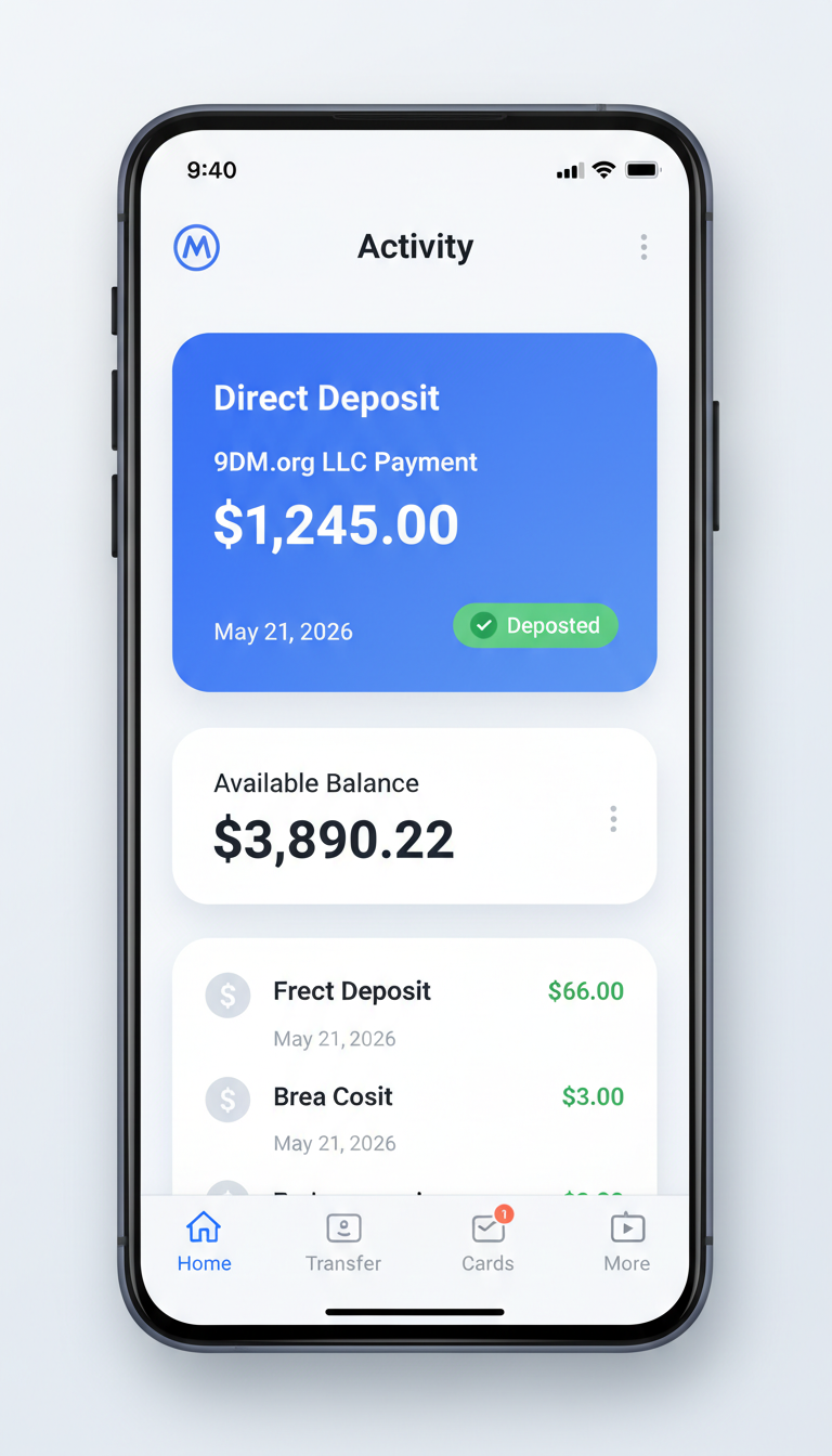 9DM.org LLC Payment deposit proof - Carlos R.