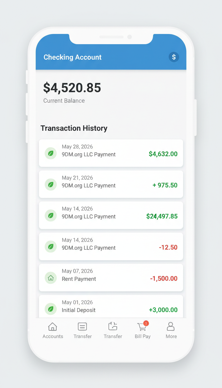9DM.org LLC Payment deposit proof - Jennifer L.