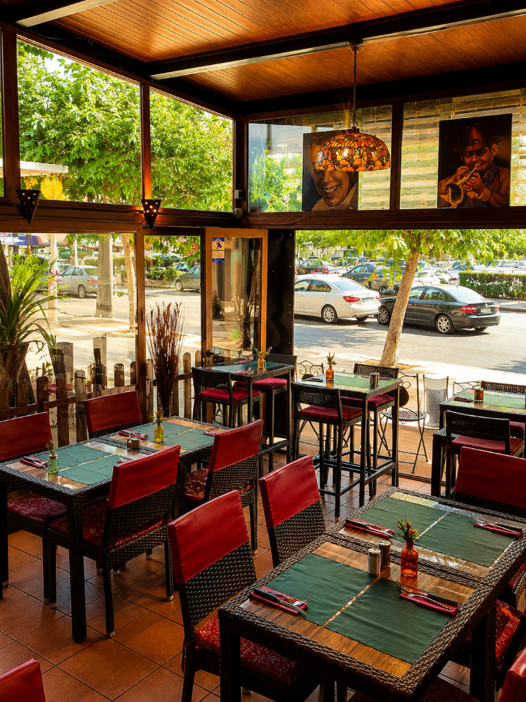 Mediterranean terrace dining at Le Provençal restaurant in Llançà, Costa Brava