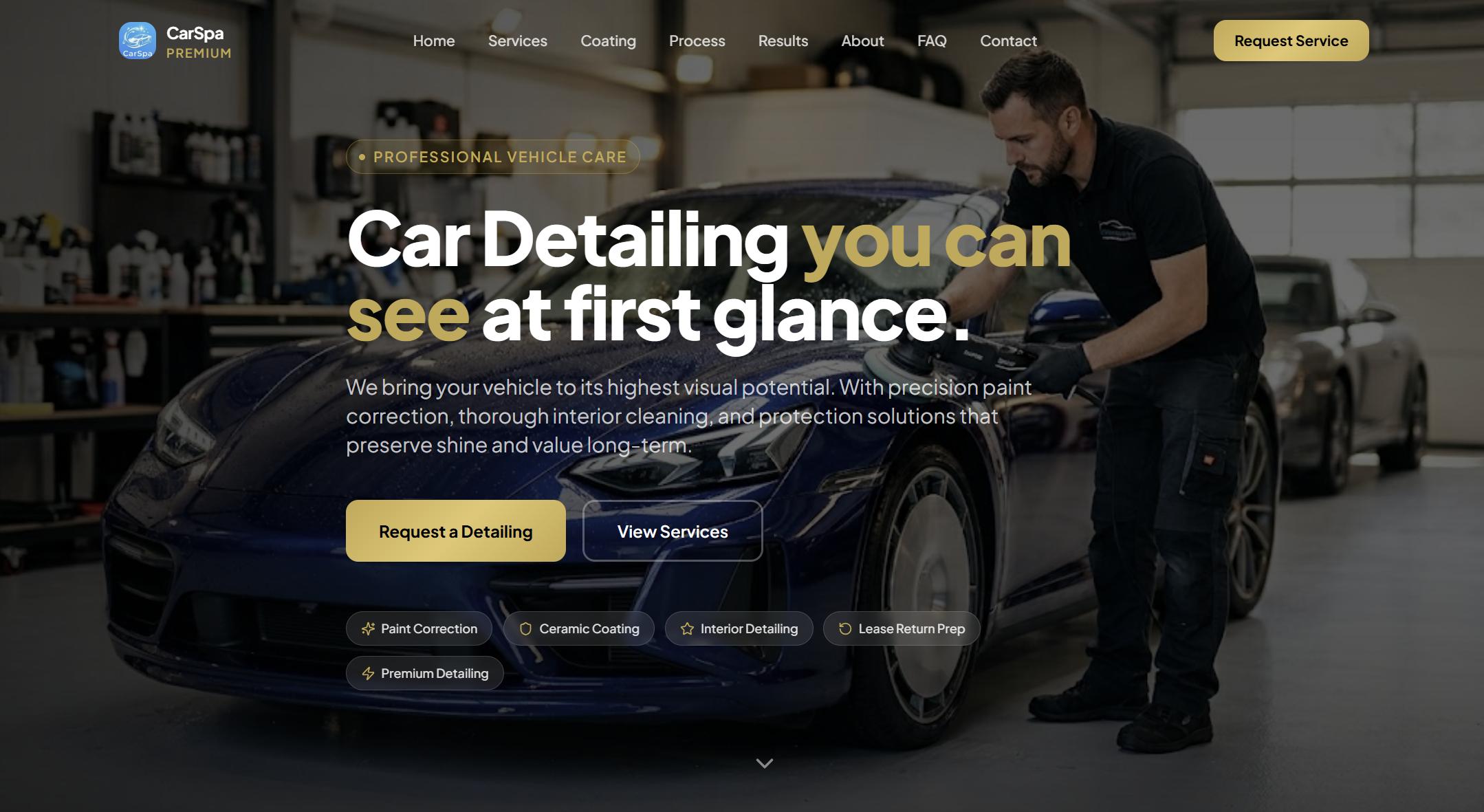 CarSpa Premium template preview