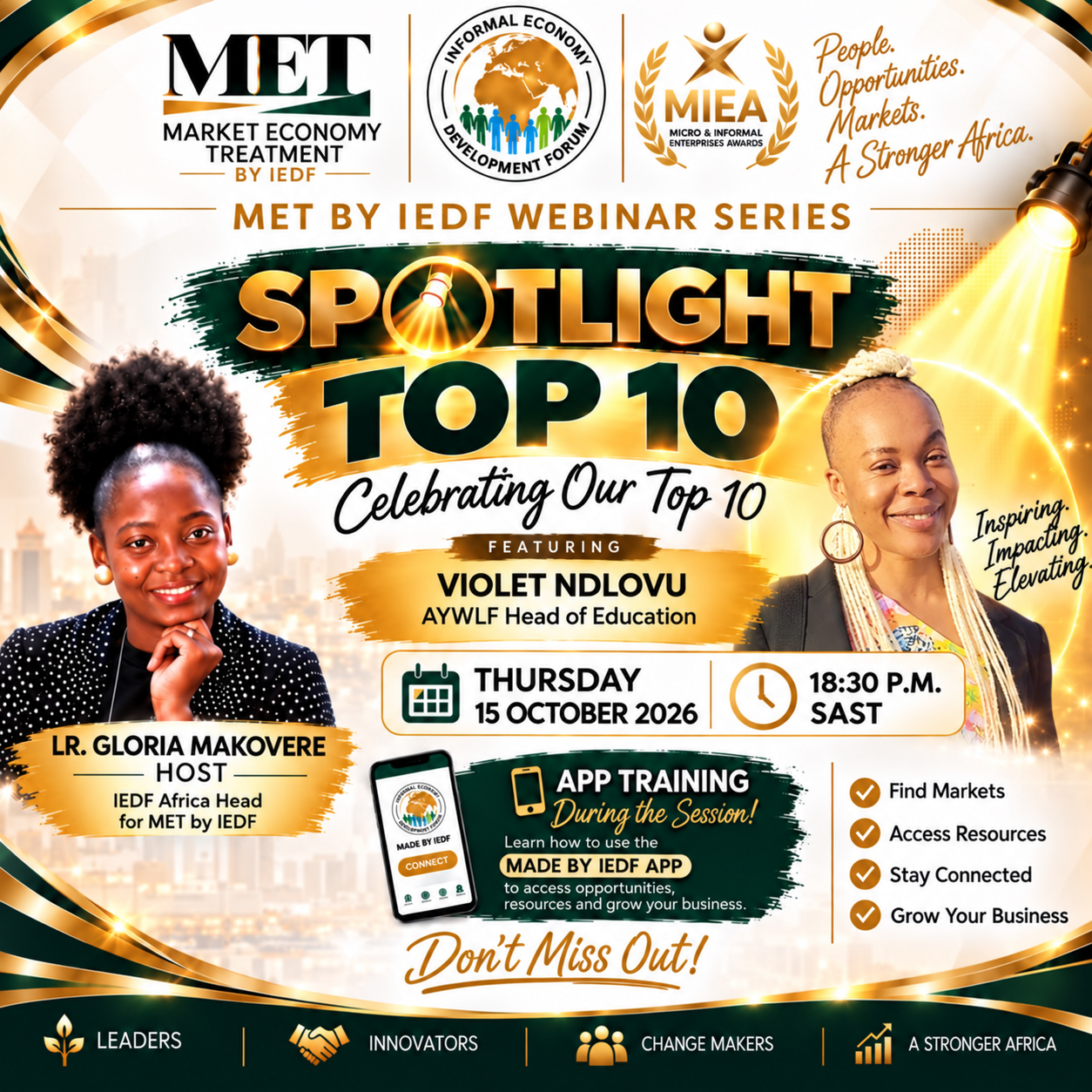 MET BY IEDF Webinar Series | Spotlight Top 10 — Celebrating Our Top 10