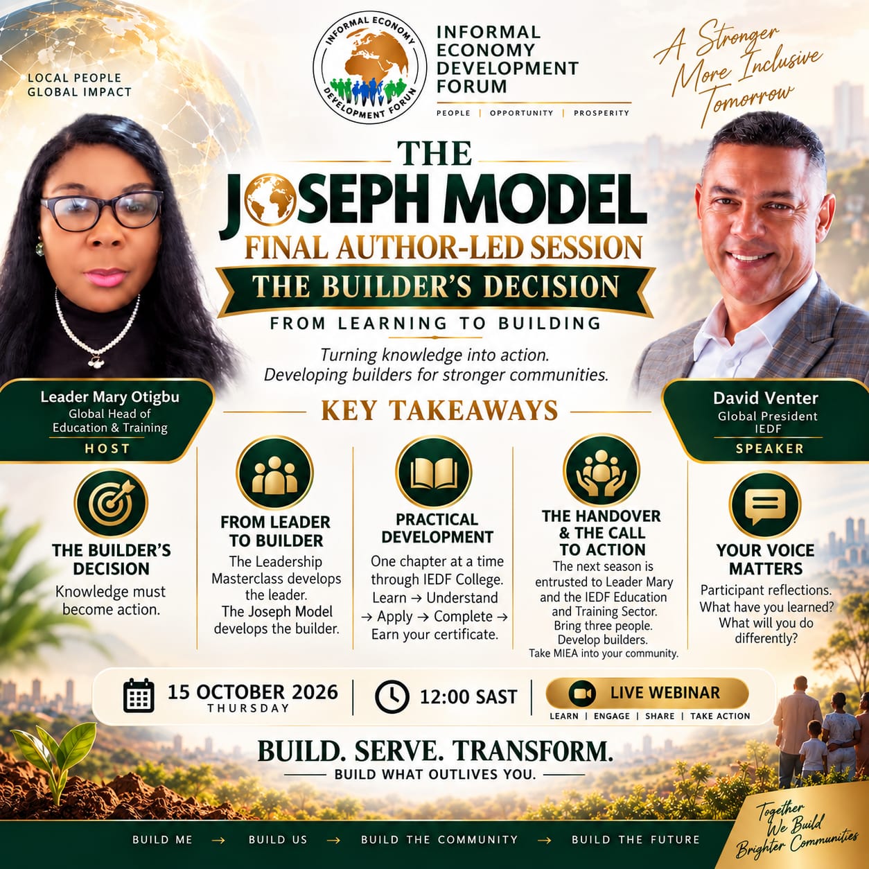 The Joseph Model™ — The Builder's Decision