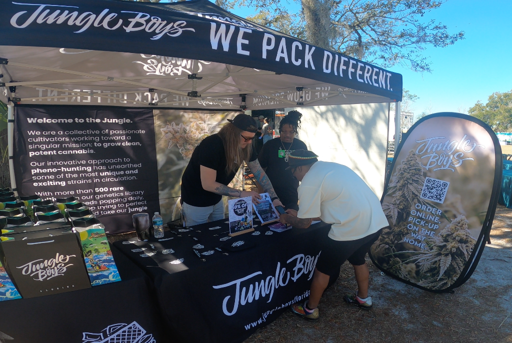 Vendors at Droville — Jungle Boys booth