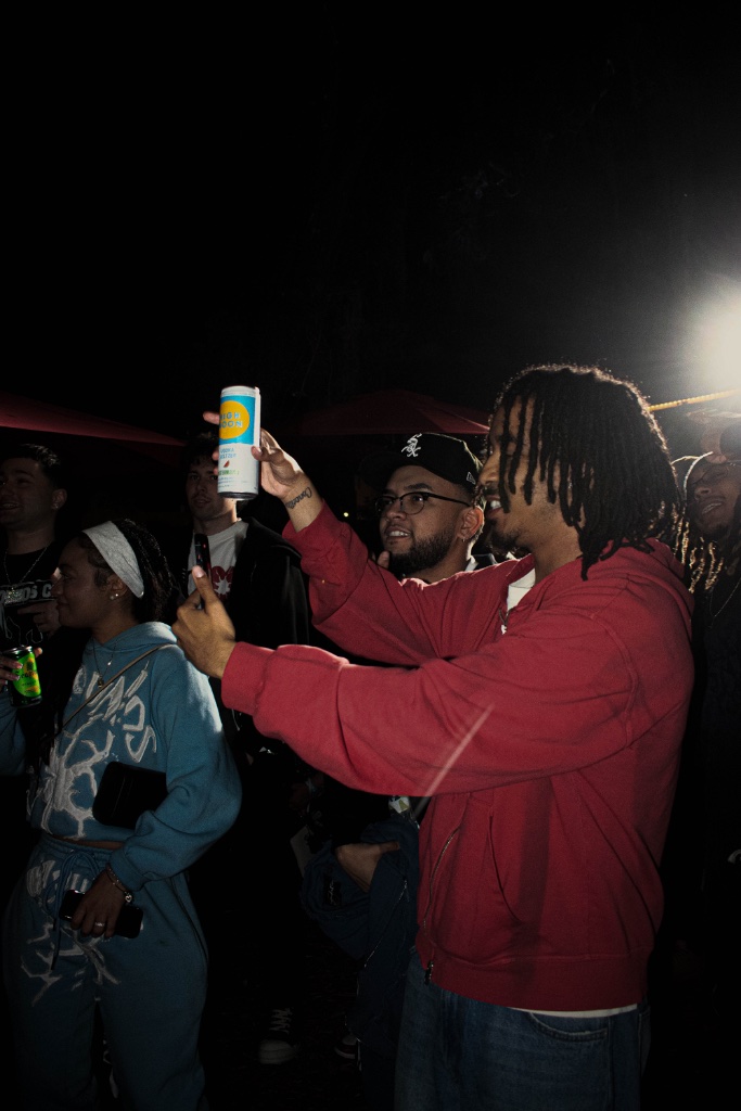 Stage energy during a Droville set after dark