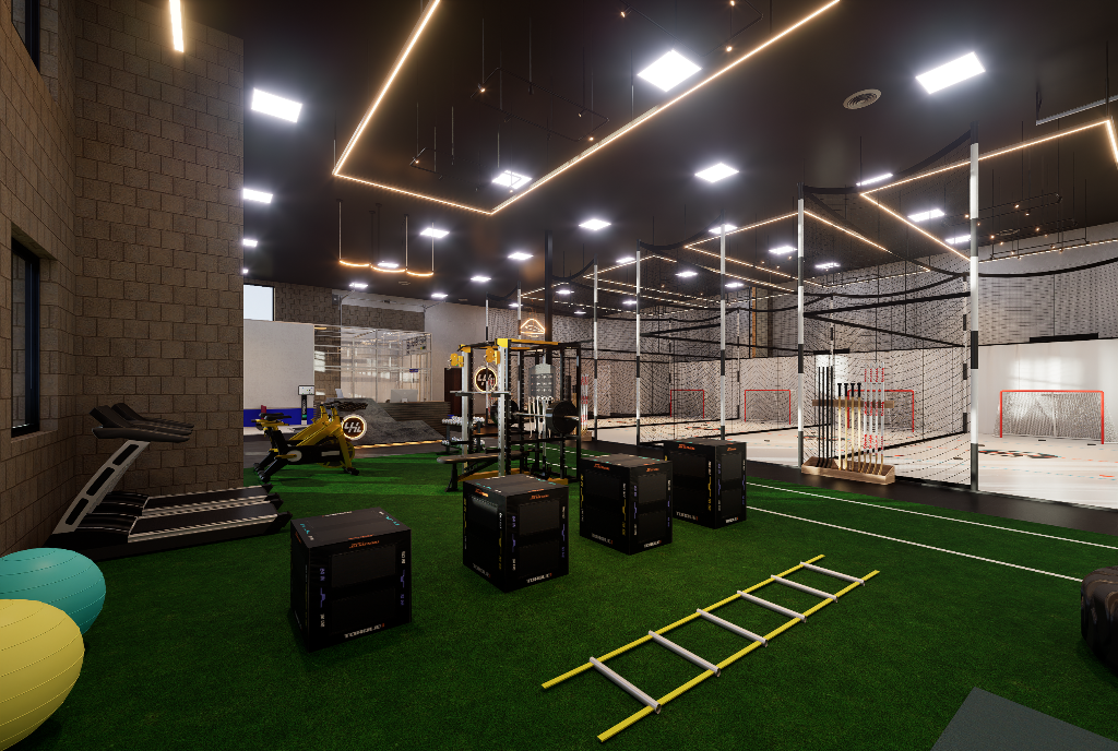 Utah Hockey Lab training floor