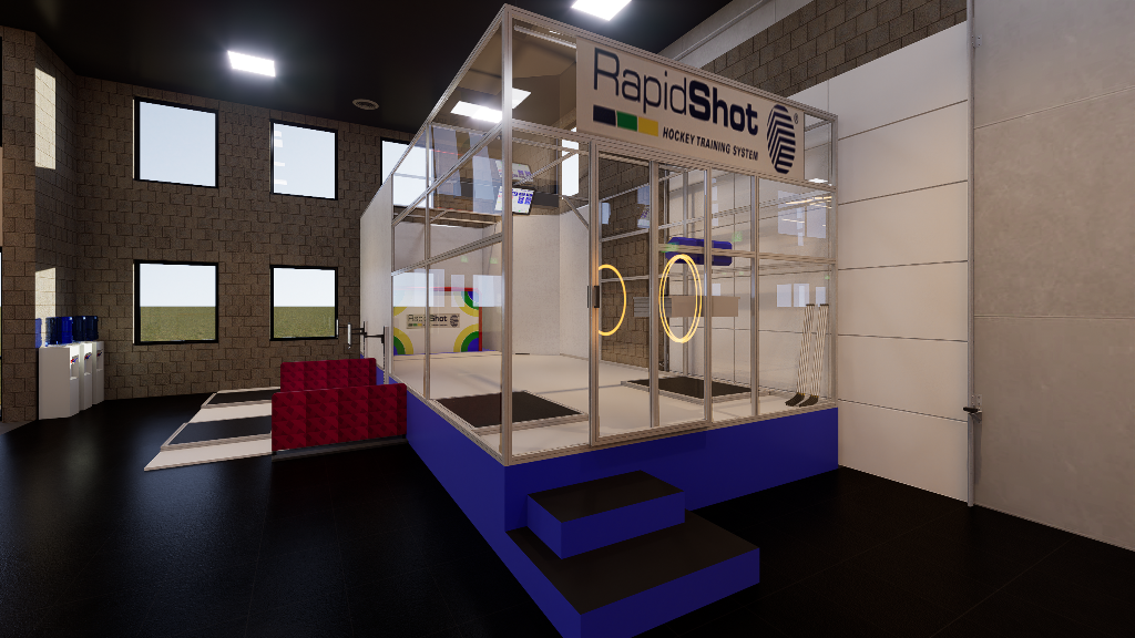 RapidShot hockey training enclosure
