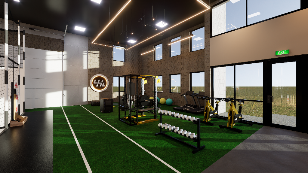 Turf agility and strength training zone
