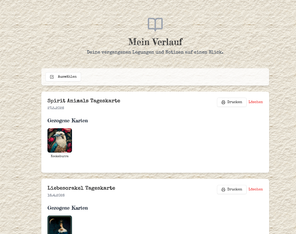 Verlauf & PDF-Archiv