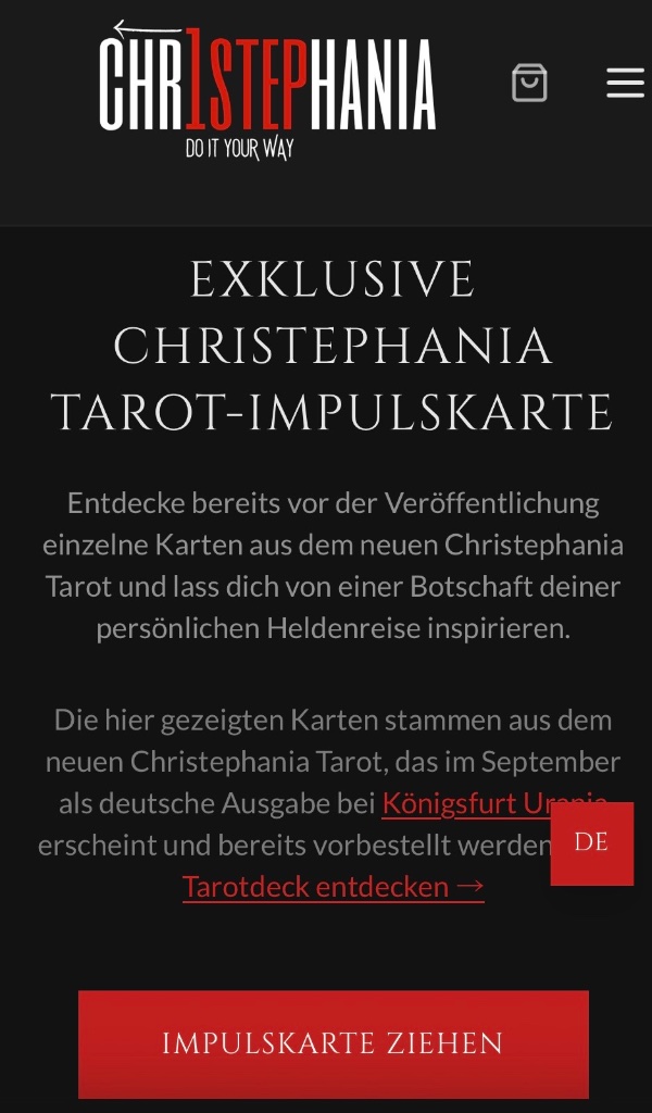 Tarot-Impulskarte Deutsch