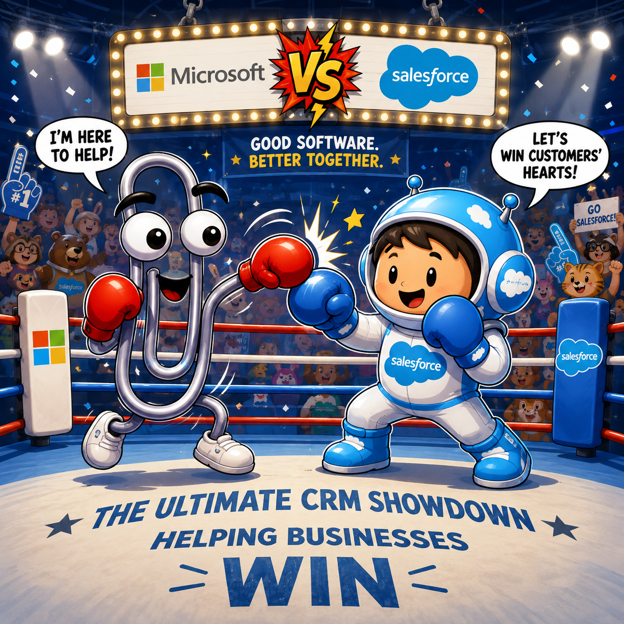 Microsoft Clippy vs Salesforce Astro — the ultimate CRM showdown