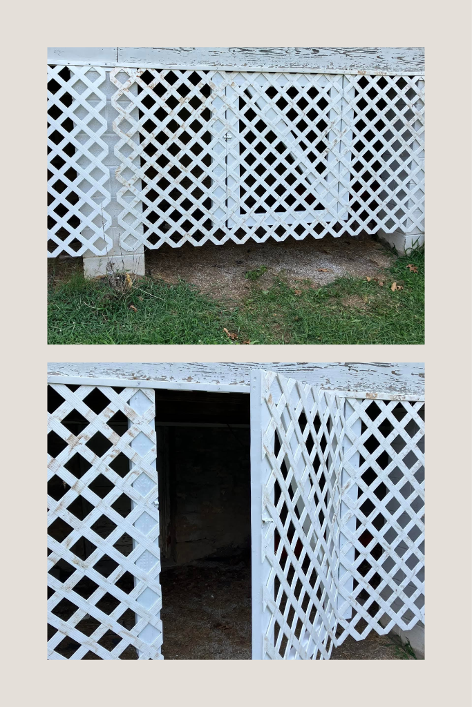Hidden Lattice Exterior Door