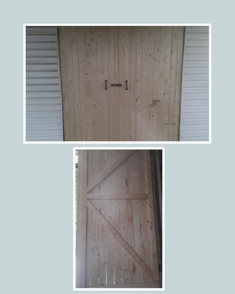 Custom Exterior Wood Shed Doors