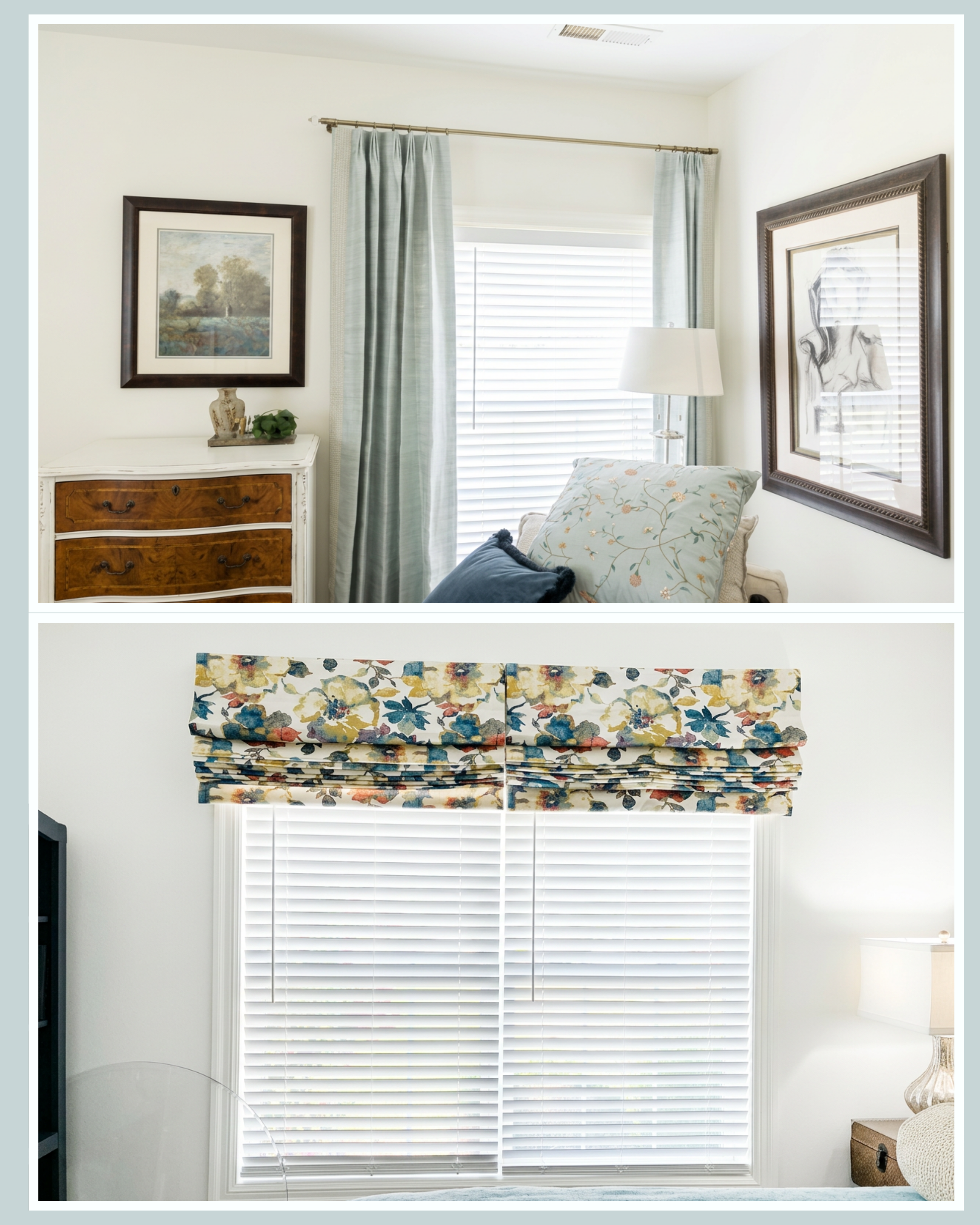 Drapes & Roman Shades Installation