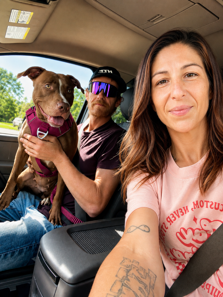 Amber, David & Flo