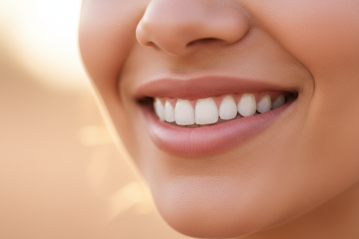 Confident beautiful smile