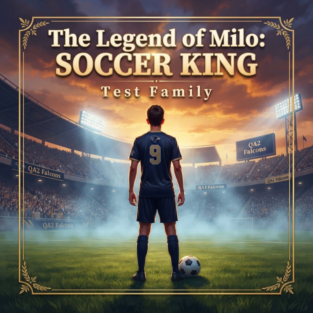 The Legend of Milo: Soccer King personalized soccer book cover