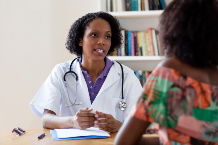 Doctor consulting with a patient