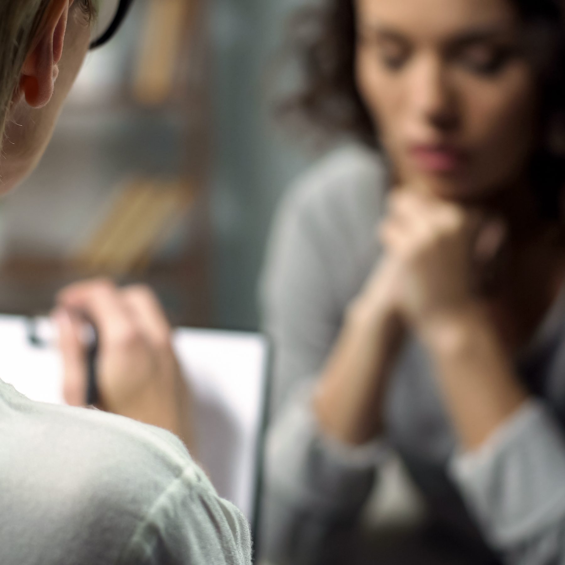Woman listening during a counseling session