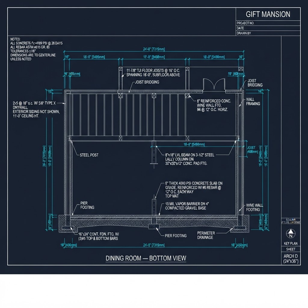 Dining Room — Bottom View