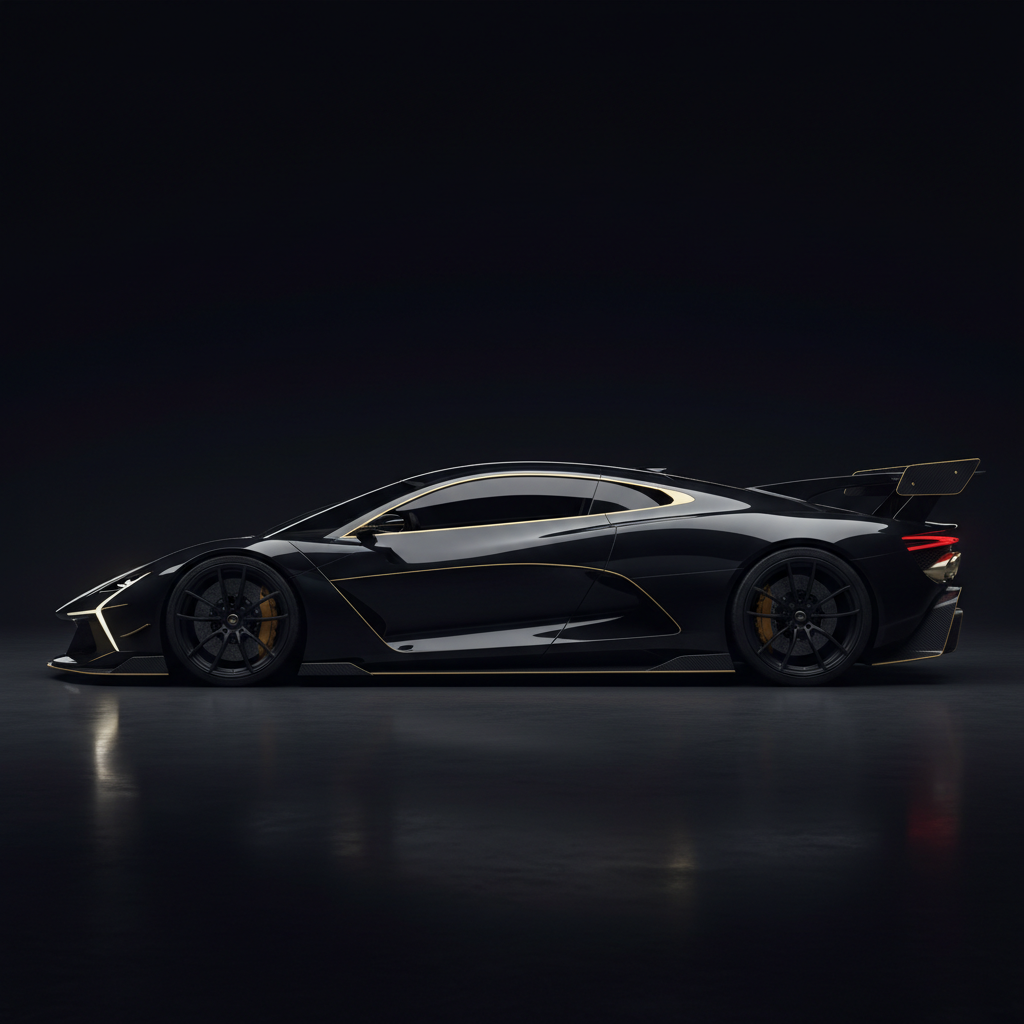 Luxury hypercar โ side profile